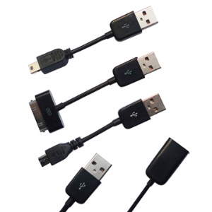 Hot Multifunctional USB Cable Kit for iPhone iPod Nokia BlackBerry HTC etc