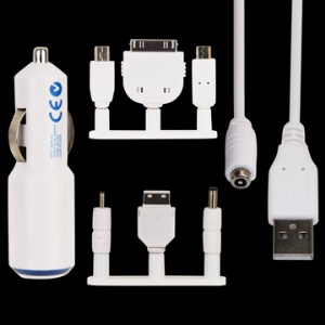 Universal USB Car Charger Adapter with 6 Connectors