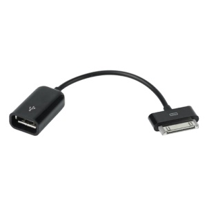 USB OTG Cable for Samaung Galaxy Tab 10.1 Connecter Dock to USB Female Host - Black