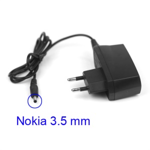 Travel Wall Charger 3.5mm Connector for Nokia 2610 3120 6630 6680 7210 9500 etc - Euro Plug