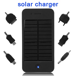 Solar Power Charger Battery for Mobile Phone / GPS / MP4 / Digital Camera 4000mAh - Black