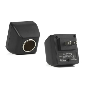 Wall Mains Charger to Car Charger Socket Switch Adapter - US Plug