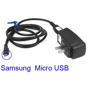 Samsung Wall Travel Charger Adapter + Micro USB Cable - US Plug
