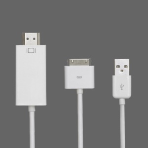 Apple 30 Pin to USB and HDMI Adapter Cable