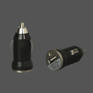 5V-1A Universal USB Car Socket Charger for iPhone 4 4S 3G 3GS iPod Samsung HTC etc - Black