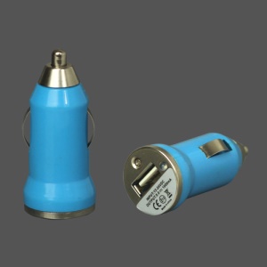 5V-1A Universal USB Car Socket Charger for iPhone 4 4S 3G 3GS iPod Samsung HTC etc - Blue