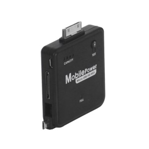 2200mAh Portable Emergency Mobile Power Charger for iPhone 4S 4 Samsung i9300 Galaxy S 3 HTC etc - Black