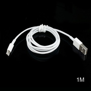 Lightning to USB Data Sync Charge Cable for iPhone 5 / iPod Touch 5 / Nano 7 / iPad Mini, Length: 1M (PE Bag Packing)