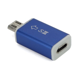 Micro USB 5pin to 11pin MHL HDTV HDMI Adapter for Samsung Galaxy S4 I9500 I9300 Galaxy S3 III - Blue