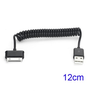 Coiled USB data cable for Samsung Galaxy Note 10.1 N8000 N8010 Galaxy Tab P7500 P7510 P6800 P6810