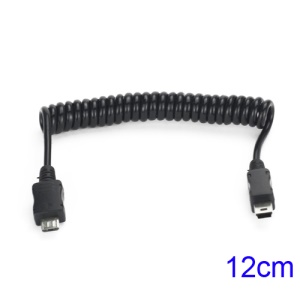 Mini USB to Micro USB Adapter Charger Converter Charging Cable Coil Cord