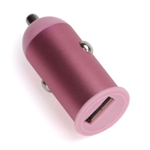 1A USB Rapid Fast Travel Battery Car Charger Adapter for iPhone 5 / iPod Touch 5 / Nano 7 - Pink