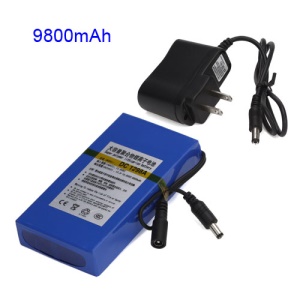 12V 9800mAh Super Polymer Rechargeable Lithium-ion Battery