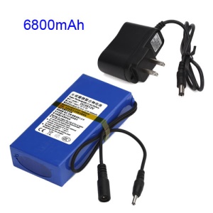 6800mAh Super Polymer Rechargeable Lithium-ion Battery for CCTV Camera LED Strip