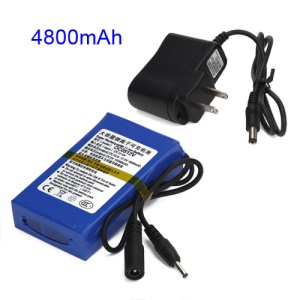 12V 4800mAh Super Polymer Rechargeable Lithium-ion Battery