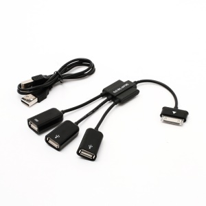 3 in 1 USB OTG Cable Connecter Adapter Host HUB for Samsung Galaxy Tab