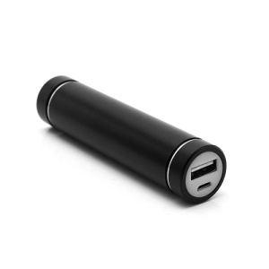 1600mAh Lipstick Power Bank External Battery Charger for iPhone iPod Samsung HTC LG Sony - Black
