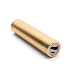 1600mAh Lipstick Power Bank External Battery Charger for iPhone iPod Samsung HTC LG Sony - Gold