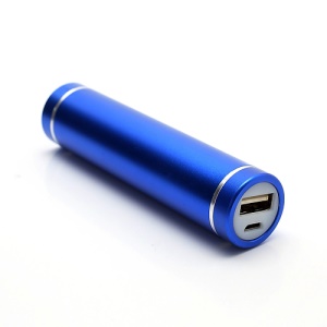 1600mAh Lipstick Power Bank External Battery Charger for iPhone iPod Samsung HTC LG Sony - Blue