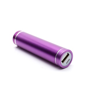 1600mAh Lipstick Power Bank External Battery Charger for iPhone iPod Samsung HTC LG Sony - Purple