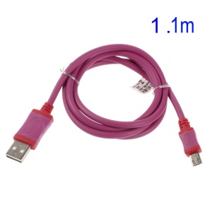 Micro USB Data Sync Charger Cable for Samsung i9300 N7100 HTC Motorola LG Etc Smartphones - Rose