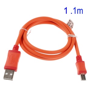 Micro USB Data Sync Charger Cable for Samsung i9300 N7100 HTC Motorola LG Etc Smartphones - Orange