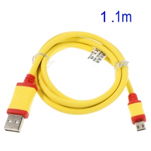 Micro USB Data Sync Charger Cable for Samsung i9300 N7100 HTC Motorola LG Etc Smartphones - Yellow
