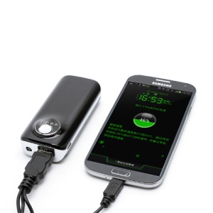 5600mAh External Battery Backup Power Bank Charger for iPhone iPod Samsung HTC LG Sony - Black