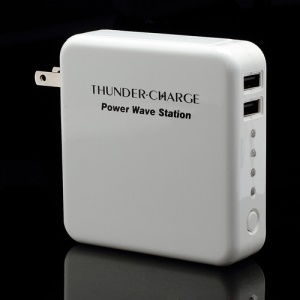 6600mAh Dual USB Extenal Battery Power Move Station for iPad iPhone Samsung HTC LG PDA GPS etc