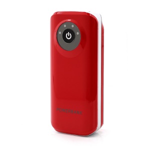 Candy USB Mobile Power Bank Battery Charger with LED Flashlight Indicator for iPhone / Samsung / HTC etc 5600mAh - Red
