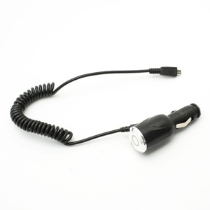 JANSE MicroUSB Car Charger w/ Coil Cord for Samsung HTC LG Sony etc Smartphones