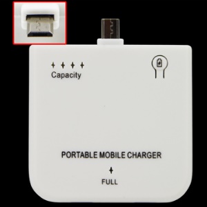 Portable 1900mAh Micro USB Mobile Charger for HTC / BlackBerry / Samsung / Motorola RAZR2 V8 etc