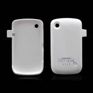 BlackBerry Curve 8520 Power Pack Battery Charger Case 1800mAh - White