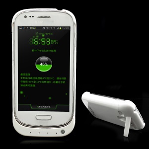 2000mAh External Back Clip Battery Charger Case Stand for Samsung Galaxy S3 Mini i8190