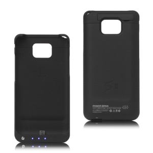 2800mAh External Battery Case for Samsung I9100 Galaxy S2 / II - Black