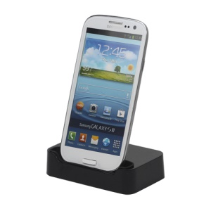 Desktop Cradle Charger Dock for Samsung i9300 Galaxy S iii - Black