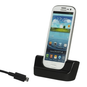 Desktop USB Sync Cradle Dock Charger for Samsung i9300 Galaxy S iii