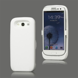 3500mAh External Battery Charger Case for Samsung Galaxy S 3 / III I9300 I747 L710 T999 I535 R530 - White