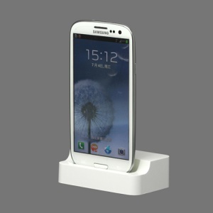 White Micro USB Charging Dock Cradle Stand for Samsung i9300 Galaxy S3