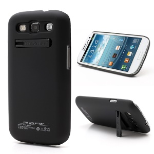 2400mAh Keva Extended Battery Back Cover Housing for Samsung Galaxy S3 i9300 - Black