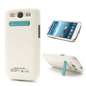 2400mAh Keva Extended Battery Back Cover Housing for Samsung Galaxy S3 i9300 - White