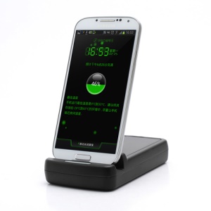 USB Sync Cradle Desktop Dock and Spare Battery Charger for Samsung Galaxy S IV S4 i9500 i9502 i9505
