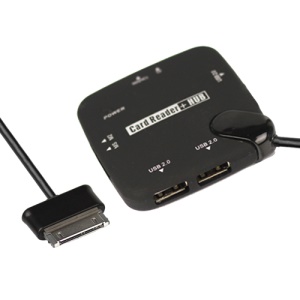 Card Reader + USB Connection 3-Port Hub Kit OTG for Samsung Galaxy Tab 10.1 P7500 P7510 8.9 P7300 P7310