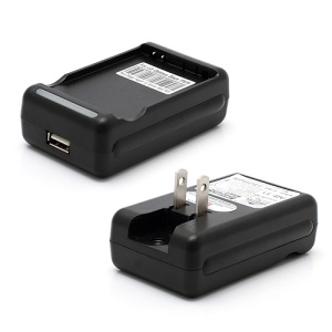 BL-44JN Battery USB Charger for LG Optimus Black P970 / L5 E610 E612 / Connect 4G MS840 - US Plug