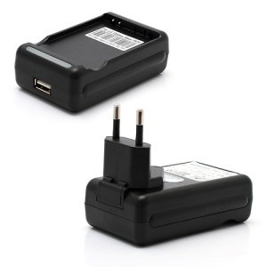 BL-44JN Battery USB Charger for LG Optimus Black P970 / L5 E610 E612 / Connect 4G MS840 - EU Plug