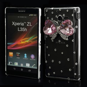 Big Diamond Butterfly Crystal Case Cover for Sony Xperia ZL C6503 C6502 C6506 L35h