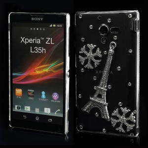 Bling Eiffel Tower Crystal Diamond Case for Sony Xperia ZL C6503 C6502 C6506 L35h