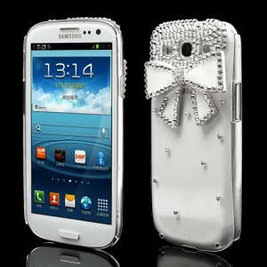 Elegant 3D Bowknot Bling Rhinestone Crystal Case for Samsung Galaxy S 3 / III I9300