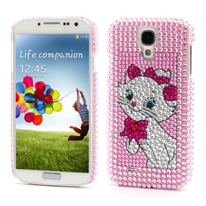 Diamante Aristo Cat Marie Hard Case Shell for Samsung Galaxy S IV 4 i9500 i9505