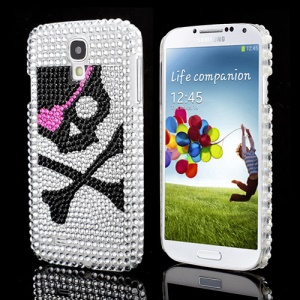 One-eyed Skull Sparkling Rhinestone Protective Hard Case for Samsung Galaxy S IV 4 i9500 i9505
